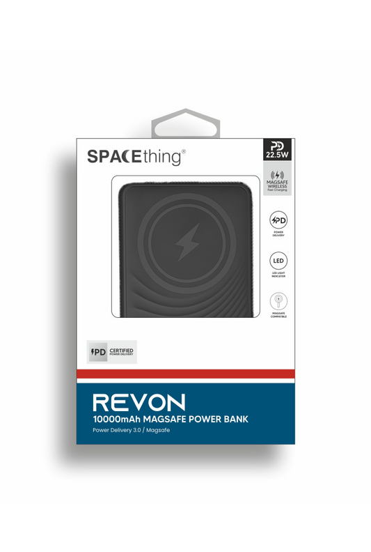SPACEthing Revon 10000Mah Magsafe Power bank- Black