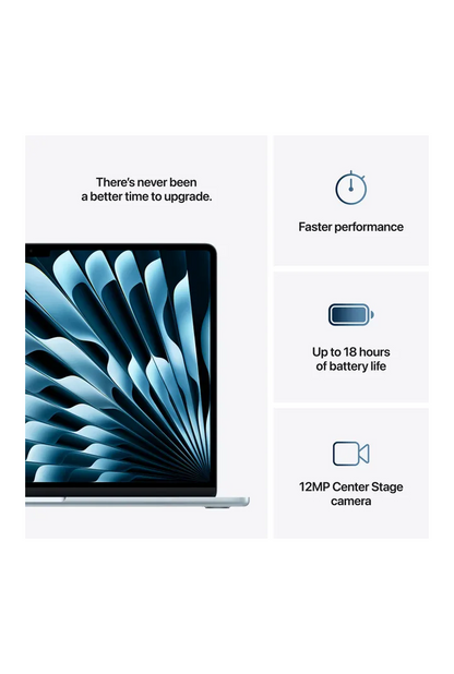 MacBook Air (2025) - 13 inch - M4 - 16GB+256GB - Sky Blue - Pre-owned