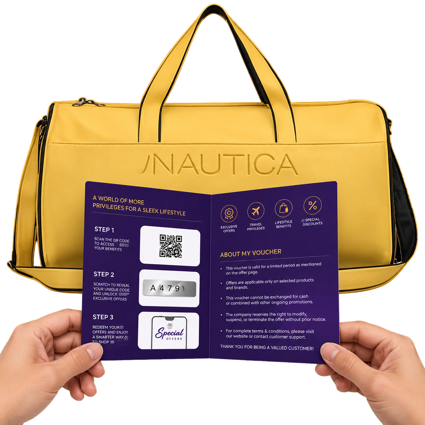 Vi Trvlpass + Nautica Duffle Bag